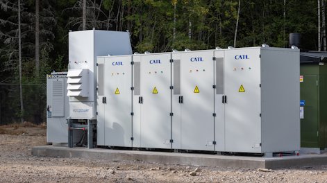 a group of white refrigerators