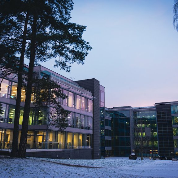 a building with many windows