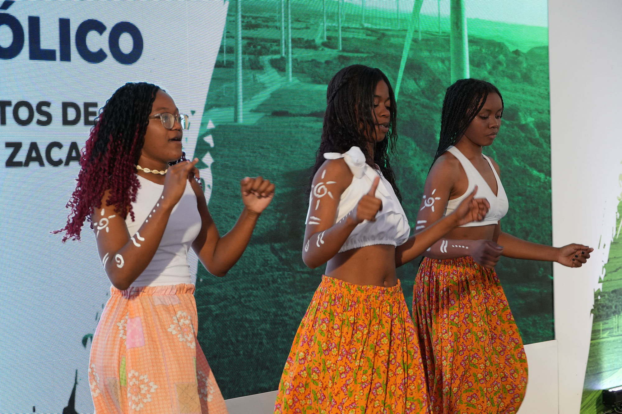 a group of women dancing
