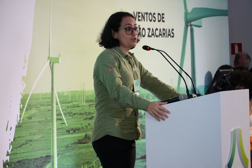 a person standing at a podium